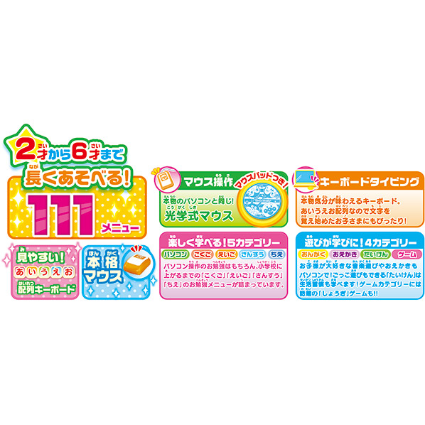 バンダイ アンパンマン あそんでまなべる!マウスでクリック!アンパンマンパソコン ﾏｳｽﾃﾞｸﾘﾂｸｱﾝﾊﾟﾝﾏﾝﾊﾟｿｺﾝ 別売