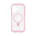 Hamee iPhone17用 MAGSYNQ強化ガラスクリアケース IFACE REFLECTION サクラピンク 41-183193