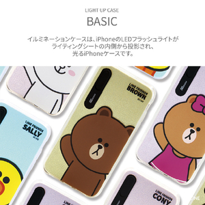 LINE FRIENDS iPhone XR用ケース LIGHT UP CASE ベーシック サリー KCL-LBA008-イメージ6