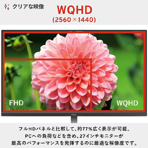 Pixio 27型ゲーミング液晶ディスプレイ ミントグリーン PX278WAVEMT-PW-イメージ6