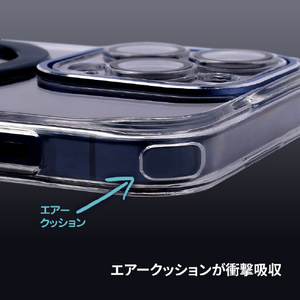 momo stick iPhone 15 Plus用Mag Grip レンズガード一体型クリアケース ダークグリーン MMS25319I15PL-イメージ9