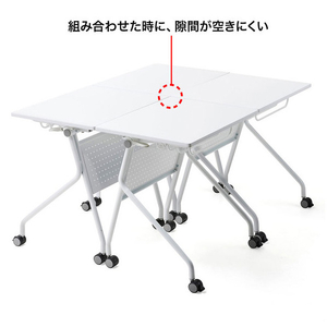 サンワサプライ フォールディングデスク ホワイト FLD-6550WN-イメージ5