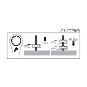 TONE 切替式ラチェットめがねレンチ　１２ｍｍ RMR-12-イメージ2