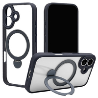 ラスタバナナ iPhone 17用ZEROSAFE 極 回転スタンド 磁力充電対応 ネイビー 8895IP5AZSNV