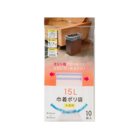 ネクスタ 巾着ポリ袋 15L用 半透明 10枚 FCJ874R