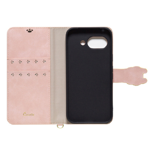 NATURAL design Google Pixel 9a用手帳型ケース NEW COCOTTE ピンクベージュ GP9A-COT03-イメージ3