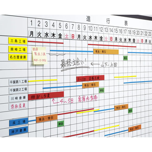 コクヨ マグネットシート スリム 25mm幅×1000mm オレンジ FCF181V-ﾏｸ-307NYR-イメージ3