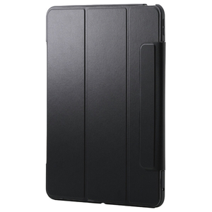 エレコム 13インチiPad Pro(M4)用 フラップケース 薄型軽量 カラーエッジ 背面クリア ブラック TB-A25PLWVFCBK-イメージ1