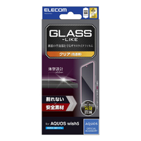 エレコム AQUOS wish5用 ガラスライクフィルム 薄型 高透明 PM-S251FLGL