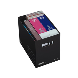 コクヨ 収納ボックス〈NEOS〉A4 Mサイズ ブラック F031024-A4-NEMB-D-イメージ2