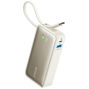 Anker モバイルバッテリー Anker Nano Power Bank (30W, Built-In USB-C Cable) ホワイト A1259N21 Anker モバイルバッテリー Anker Nano Power Bank (30W, Built-In USB-C Cable) ホワイト A1259N21