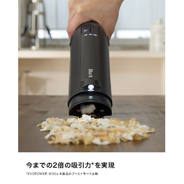 シャークニンジャ ハンディクリーナー EVOPOWER EX チャコールメタル WV416JGY EVOPOWER