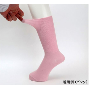 神戸生絲 ふくらはぎ楽らくソックス 婦人 春夏用 ミドルグレー FCF375K-7-1633-07-イメージ2