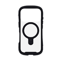 Hamee iPhone 17Pro用Magsynq強化ガラスクリアケース iFace Reflection ブラック 41-183209