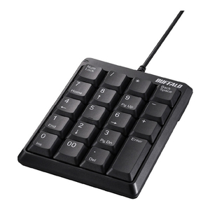 BUFFALO 有線コンパクトテンキーボード BSTK110BK BUFFALO 有線コンパクトテンキーボード BSTK110BK