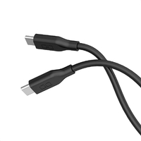 CIO シリコンケーブルN2 C to C 240W 1m ブラック CIO-SL30000N2-CC1-BK