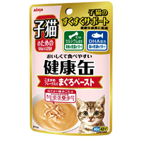 アイシア 子猫のための健康缶パウチ こまかめフレーク入りまぐろペースト 40g ｺﾈｺｹﾝｺｳPﾏｸﾞﾛﾍﾟ-ｽﾄ40G