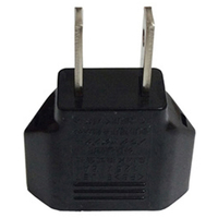 カシムラ 国内用変換プラグC→A 2個セット ブラック WP-121JS