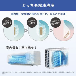 ハイセンス 「工事代金別」 6畳向け 自動お掃除付き 冷暖房エアコン e angle select Mシリーズ Ｍシリーズ HA-M22HE5-WS-イメージ8