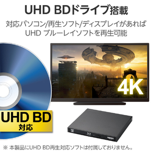 ロジテック USB Type-C(TM)/USB-A対応 ブルーレイドライブ ブラック LBD-PWC6U3CVBK-イメージ4