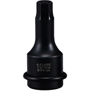 KTC １２．７ｓｑ．　インパクトレンチ用ヘキサゴンレンチ　対辺寸法１０ｍｍ　全長６０ｍｍ BTP4-10AP-イメージ1