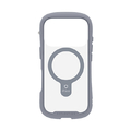 Hamee iPhone 17Pro用Magsynq強化ガラスクリアケース iFace Reflection グレー 41-183216