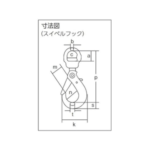 象印チェンブロック 象印/チェーンスリング100 アイタイプ 荷重4.3t線径10.0mm FC421HA-4758226-イメージ3