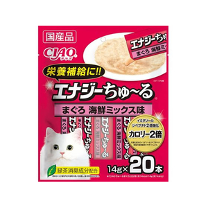 いなば CIAO ちゅーる エナジーちゅーるまぐろ海鮮ミックス味 14g×20P FCF653N-イメージ1