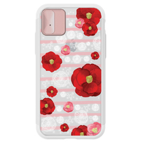 LIGHT UP CASE iPhone XS/X用Lighting Shield Case Flower Rosa LU11321IX