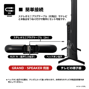ドウシシャ グラン・スピーカー GSSP1K-イメージ9