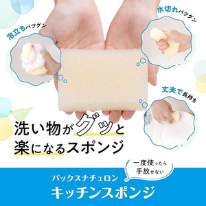 太陽油脂 パックスナチュロン キッチンスポンジ ブラック 5個組 FCB485P-イメージ3
