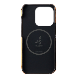 ABBI SIGNATURE iPhone 16 Pro Max用LISCIO イタリアンレザー MagSafe対応バックカバー ボーネ ABS27322I16PM-イメージ3