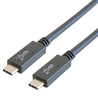 GOPPA USB3．2 Gen2×2 USB Type-Cケーブル(0．5m) ブラック GP-CCU325A05M/B
