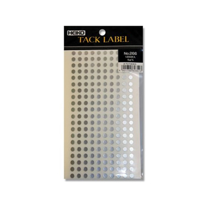 ヘイコー タックラベル φ5 No.266 銀 1200枚 FC925SF-007073063-イメージ1
