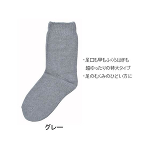 神戸生絲 大きな靴下 紳士 春夏用 グレー FCF377K-7-1643-02-イメージ1