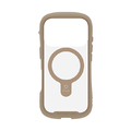 Hamee iPhone 17Pro用強化Magsynq強化ガラスクリアケース iFace Reflection ベージュ 41-183223