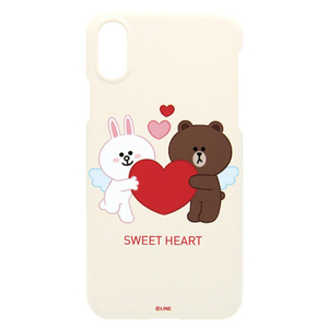 LINE FRIENDS iPhone XR用ケース SLIM FIT CUPID LOVE スウィートハート1 KCL-SCL007-イメージ1