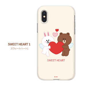 LINE FRIENDS iPhone XR用ケース SLIM FIT CUPID LOVE スウィートハート1 KCL-SCL007-イメージ3