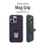 momo stick iPhone 15 Pro Max用Mag Grip フラットケース ディープパープル MMS25322I15PM-イメージ2