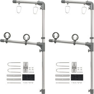 積水樹脂 ステンレスベランダものほし台 高さ約105cm FCJ314S-DB-602-イメージ2