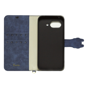 NATURAL design Google Pixel 9a用手帳型ケース NEW COCOTTE ネイビー GP9A-COT06-イメージ3