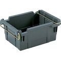 岐阜プラスチック工業 HB型コンテナーHB-25 グレー FC865GW-8362420