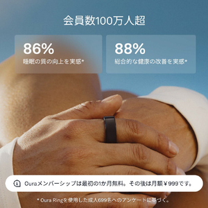 OURA Oura Ring 4(オーラリング 4)/size14 ブラック JZ90-54144-14-イメージ7