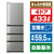 AQUA 【左開き】433L 4ドア冷蔵庫 Delie(デリエ) チタンシルバー AQR-V43RL(S)-イメージ1