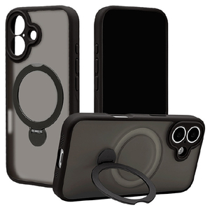 ラスタバナナ iPhone 17用ZEROSAFE 極 回転スタンド 磁力充電対応 フロストブラック 8898IP5AZSFBK