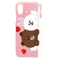 LINE FRIENDS iPhone XR用ケース SLIM FIT CUPID LOVE スウィートハート2 KCL-SCL008