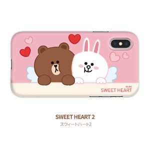 LINE FRIENDS iPhone XR用ケース SLIM FIT CUPID LOVE スウィートハート2 KCL-SCL008-イメージ3