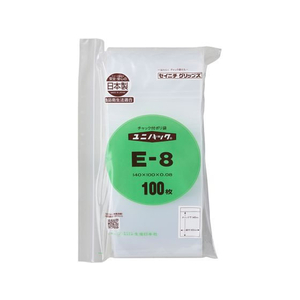 生産日本社（セイニチ） セイニチ/ユニパック厚口 E-8 100×140×0.08mm 100枚 FCV1730-イメージ1