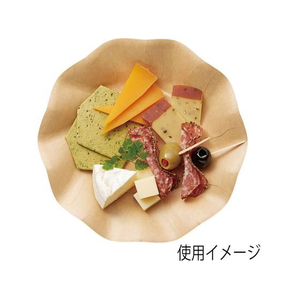 シモジマ ヘイコー 紙皿 クラフトサンプレート 18cm 25枚 FC356PH-004502002-イメージ2