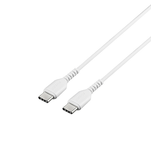 BUFFALO USB2．0ケーブル(Type-C to Type-C) 2．0m ホワイト BSMPCCC120WH-イメージ1